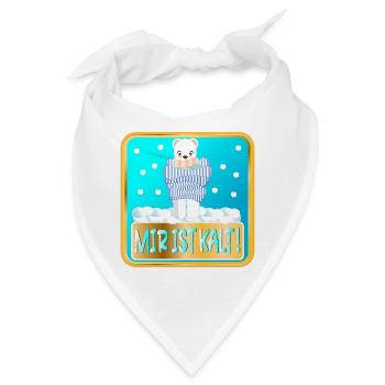 MIR IST KALT - WINTER EISBÄREN - Bandana - Weiß - Vorne