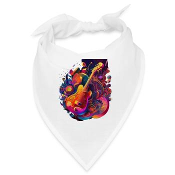 Eine psychedelische Explosion: Ausbruch von Farbe und Energie - Bandana - Weiß - Vorne