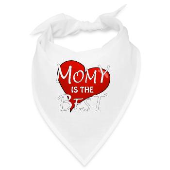 MOMY IS THE BEST - Bandana - Weiß - Vorne