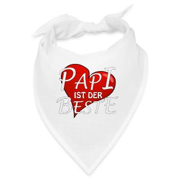 PAPI IST DER BESTE - Bandana - Weiß - Vorne
