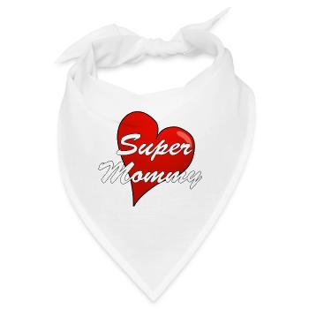 SUPER MOMMY - Bandana - Weiß - Vorne