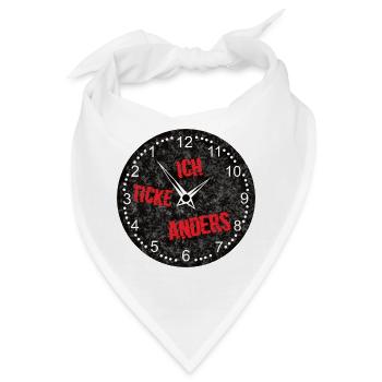 uhr - Bandana - Weiß - Vorne