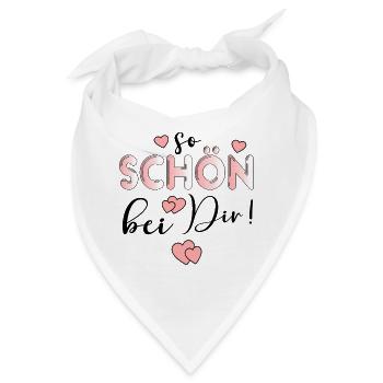 SO SCHÖN BEI DIR BESUCH - GASTGESCHENKE - Bandana - Weiß - Vorne