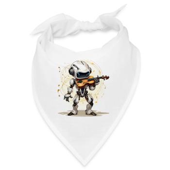 Der Roboter-Maestro - Bandana - Weiß - Vorne