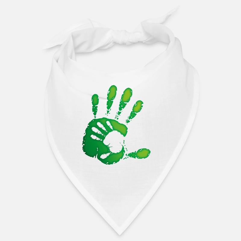 HANDS - GREEN Bandana