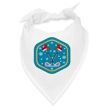 WEIHNACHTSFEIER GOLFPLÄTZE GOLFSPIELEN - Bandana - Weiß - Vorne