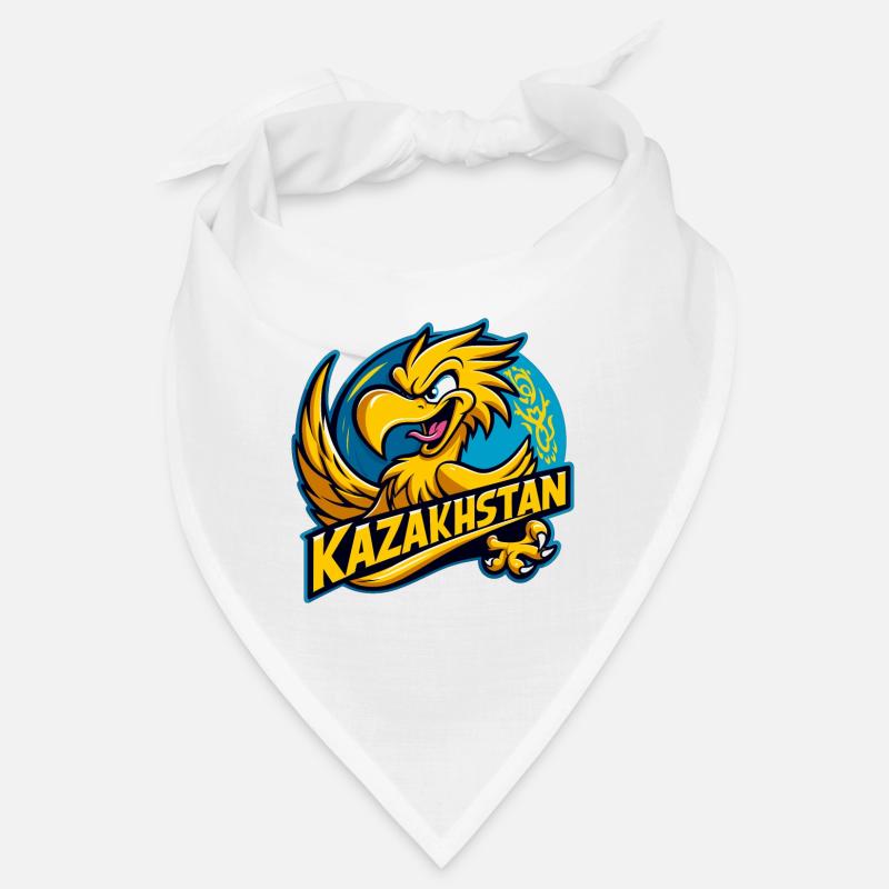 Kazakhstan Eagle Crest Cartoon Flag Gift Bandana