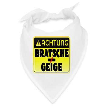 STREICHINSTRUMENTE GEIGE BRATSCHE - Bandana - Weiß - Vorne