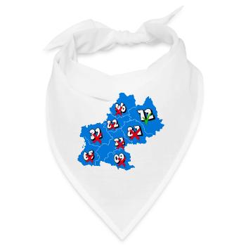 Midi-Pyrénées Region - Bandana - Weiß - Vorne