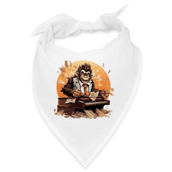 Der Koffein-Maestro - Bandana - Weiß - Vorne