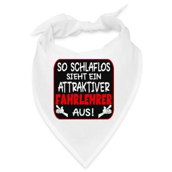 Fahrlehrer - Bandana - Weiß - Vorne