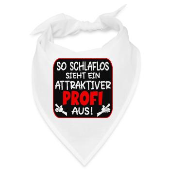 SCHLAFLOSER PROFI BERUFE - Bandana - Weiß - Vorne