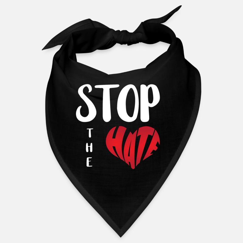 No Hate Dislike Stop Hate Anti Hate Bandana