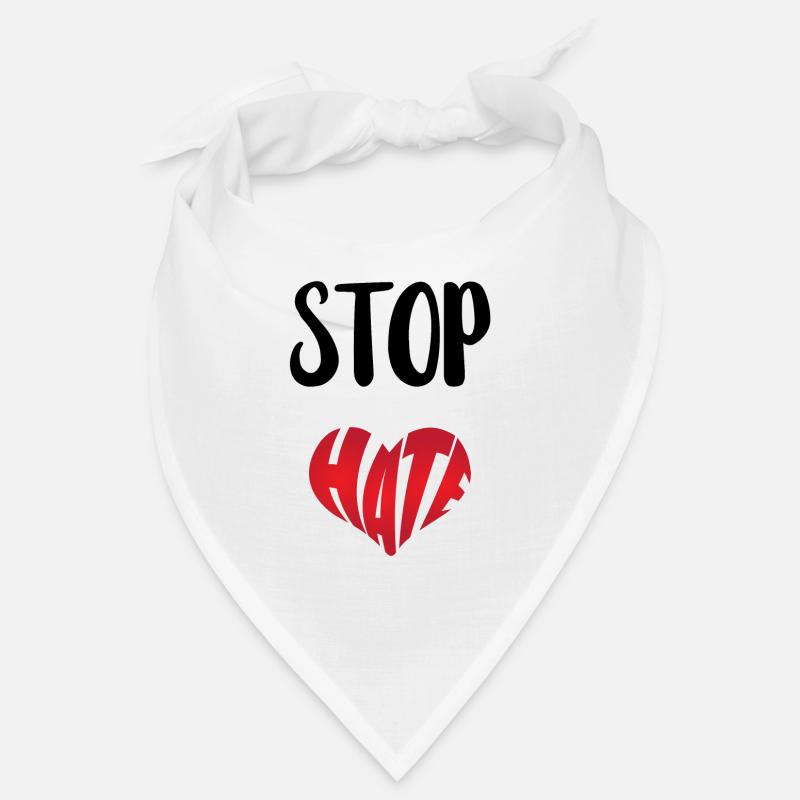 No Hate Dislike Stop Hate Anti Hate Bandana