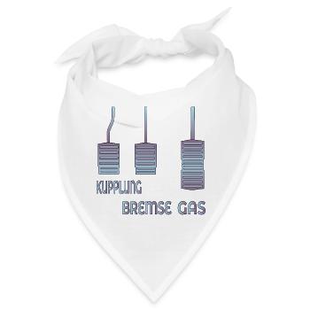 KUPPLUNG BREMSE GAS PEDALE - Bandana - Weiß - Vorne