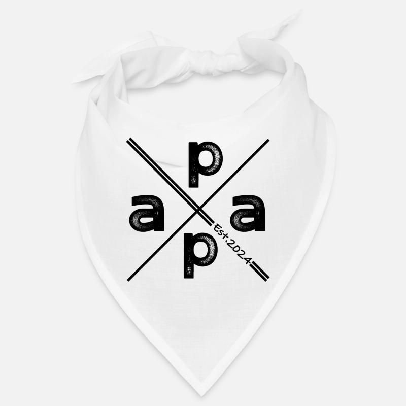 Papa Established 2024 – Vintage Geschenk Design Bandana