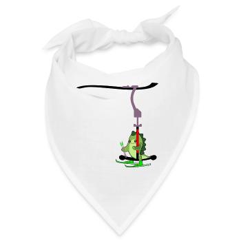 SKILIFT KINDER SKIFAHREN DINOSAURIER - Bandana - Weiß - Vorne