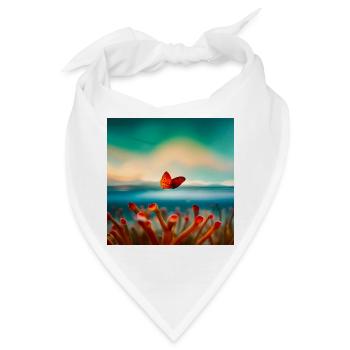 Korallen-Schmetterling - Bandana - Weiß - Vorne
