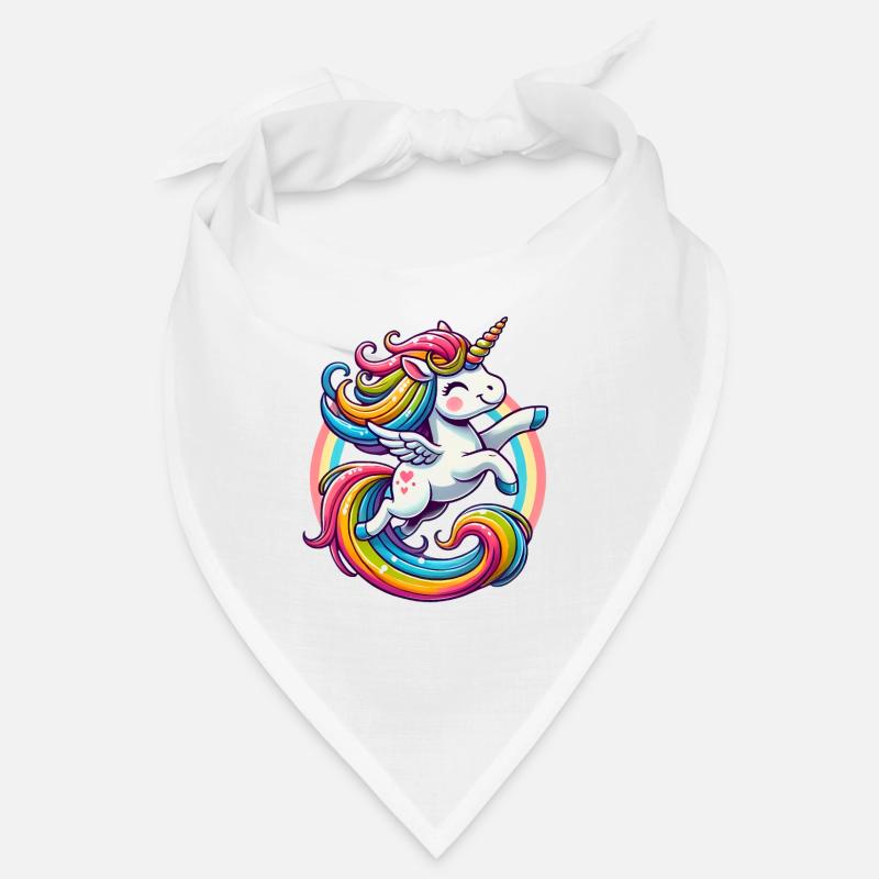 Joyful Rainbow Unicorn Design Bandana