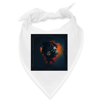 Die Symbiose aus Kraft und Anmut - Bandana - Weiß - Vorne