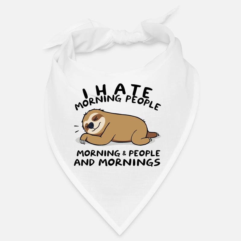 Charming Sloth Dreaming on Leaf Bandana