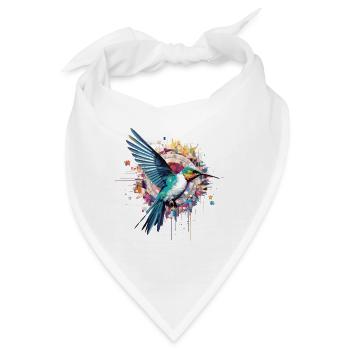Kolibri Vogel Tierfreiheit Welt Tierwelt - Bandana - Weiß - Vorne