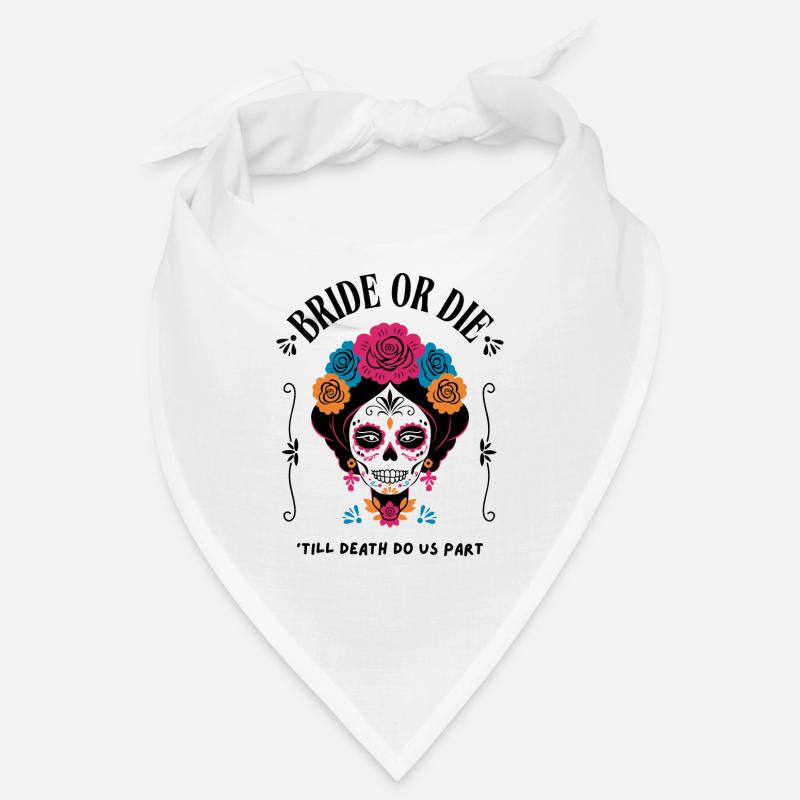 Bride or Die – Sugar Skull Design Bandana