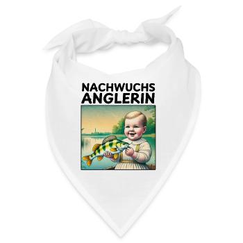 Nachwuchs Anglerin - Bandana - Weiß - Vorne