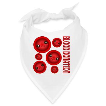 BLUTSPENDE Spender - Bandana - Weiß - Vorne