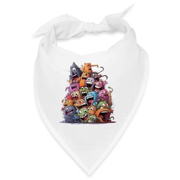 Die verrückten Spuk-Häuslebauer - Bandana - Weiß - Vorne