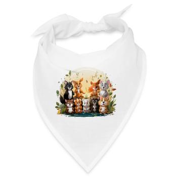 Die skurrilen Zauberer - Bandana - Weiß - Vorne