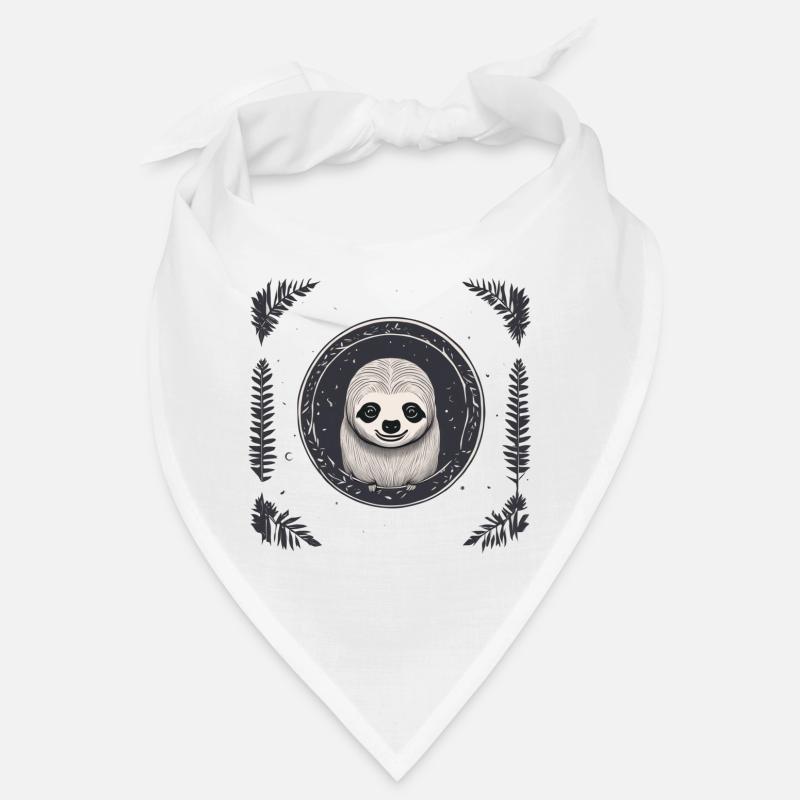 Sloth puberty bear chill cool lol face illus Bandana