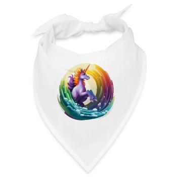 Mystische Kaskade - Bandana - Weiß - Vorne