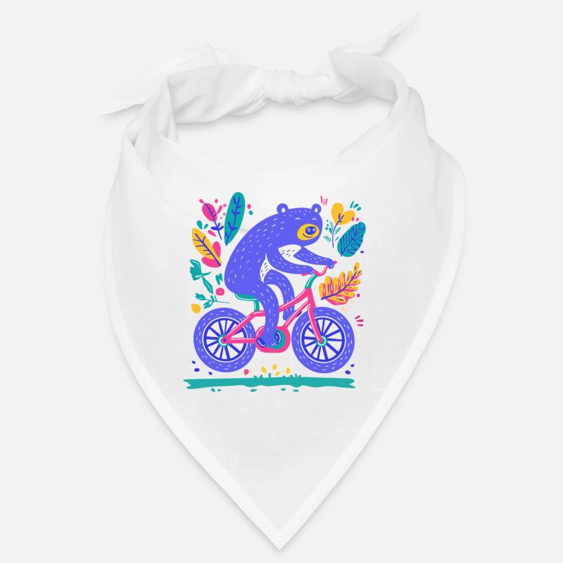 Bear on the Bicycle – Aventure colorée Bandana
