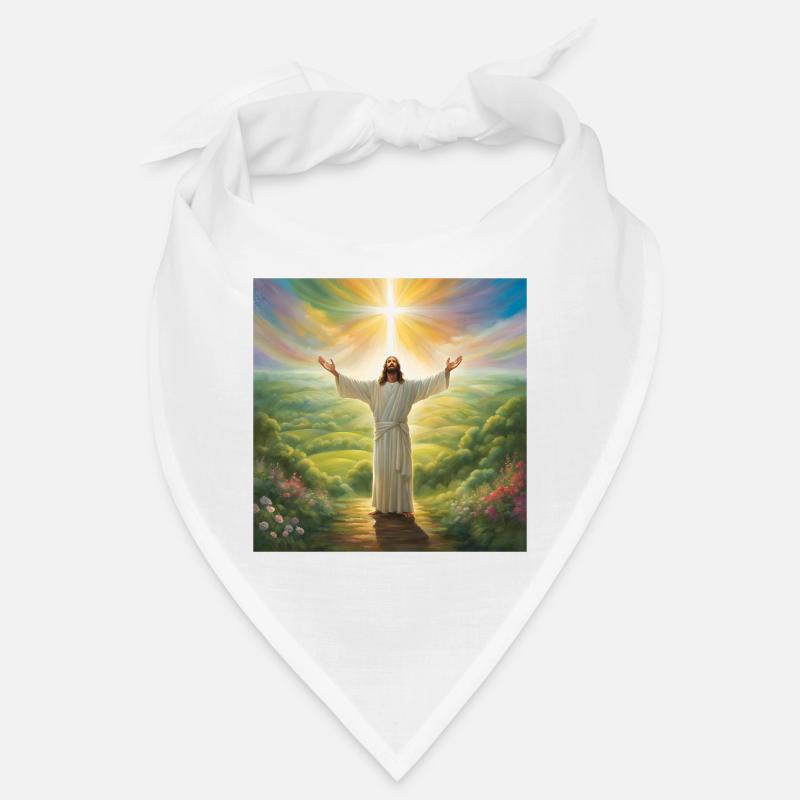 Jésus, catholique Jésus-Christ - Bandana - blanc