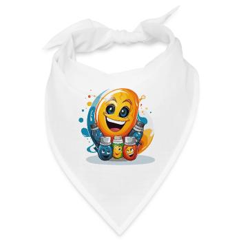 Palette der Kreativität - Bandana - Weiß - Vorne