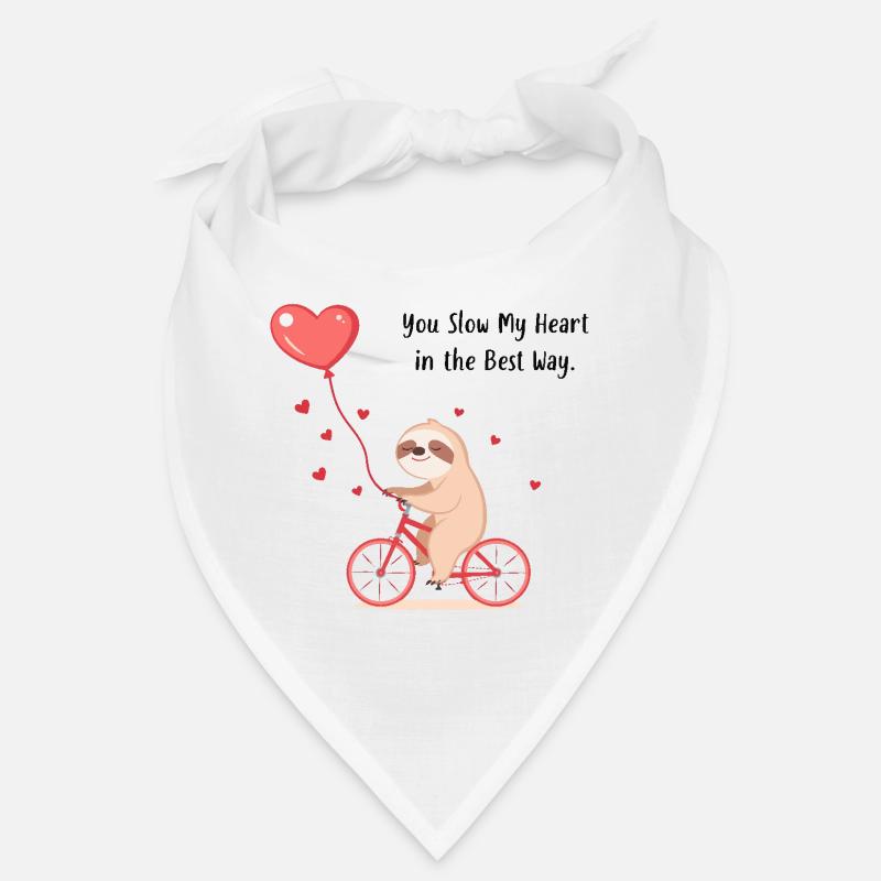 Faultier mit Herzballon – Geschenk zum Valentinstag Bandana