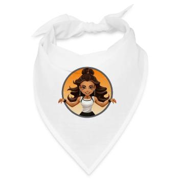 Anmut in der Luft - Bandana - Weiß - Vorne