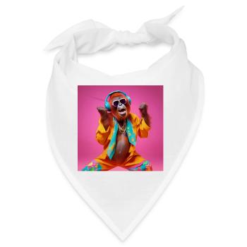 Orang-Utan, Affe, Primat - Bandana - Weiß - Vorne