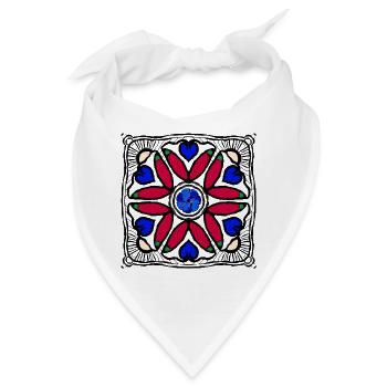 Peperoni Pop Art - Bandana - Weiß - Vorne