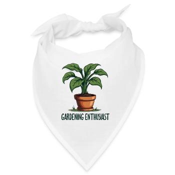 Gardening Enthusiast - Bandana - Weiß - Vorne
