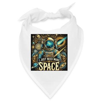 MORE SPACE - Bandana - Weiß - Vorne
