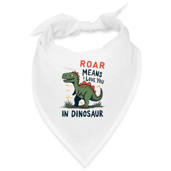 Roar Means I Love You - Bandana - Weiß - Vorne