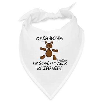 Muster Bärchen - Bandana - Weiß - Vorne
