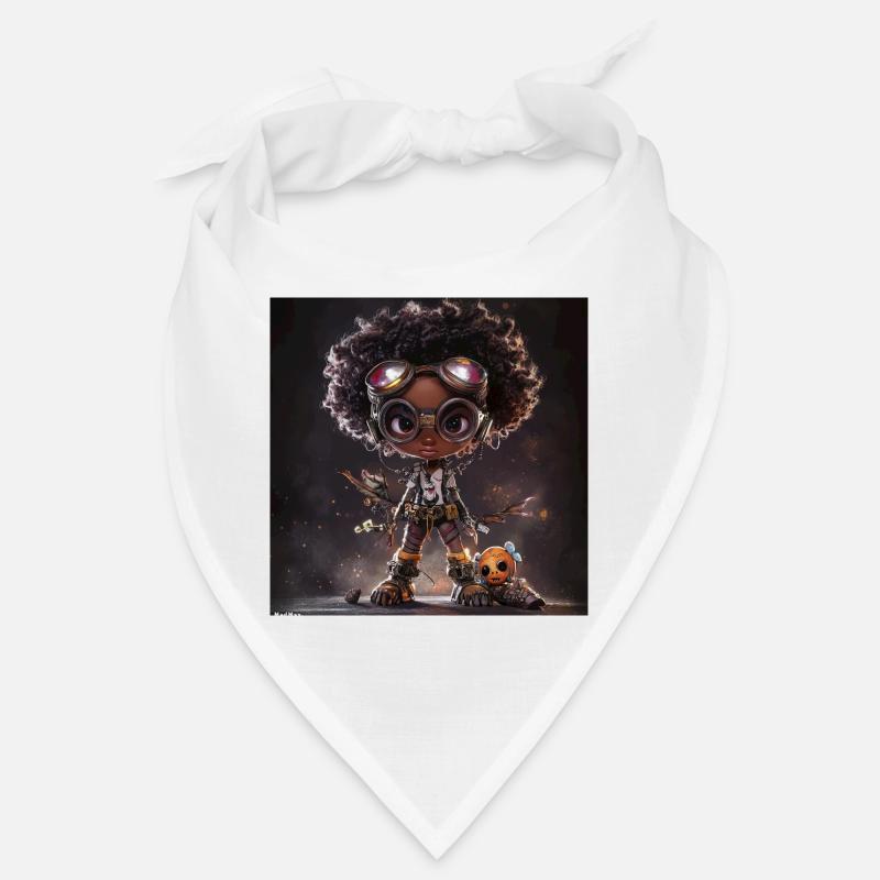  exploratrice Afro Steampunk Bandana