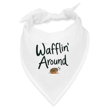 Wafflin' Around - Bandana - Weiß - Vorne