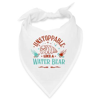 Unaufhaltsam wie ein Bärtierchen - Bandana - Weiß - Vorne