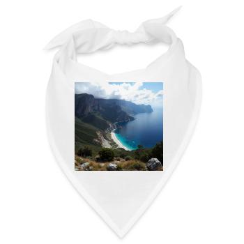 Landschaft - Bandana - Weiß - Vorne