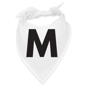 M - Bandana - Weiß - Vorne