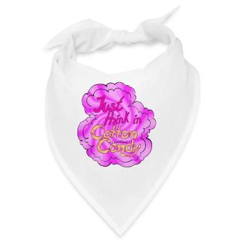 Cotton Candy Thinking swirl - Bandana - Weiß - Vorne